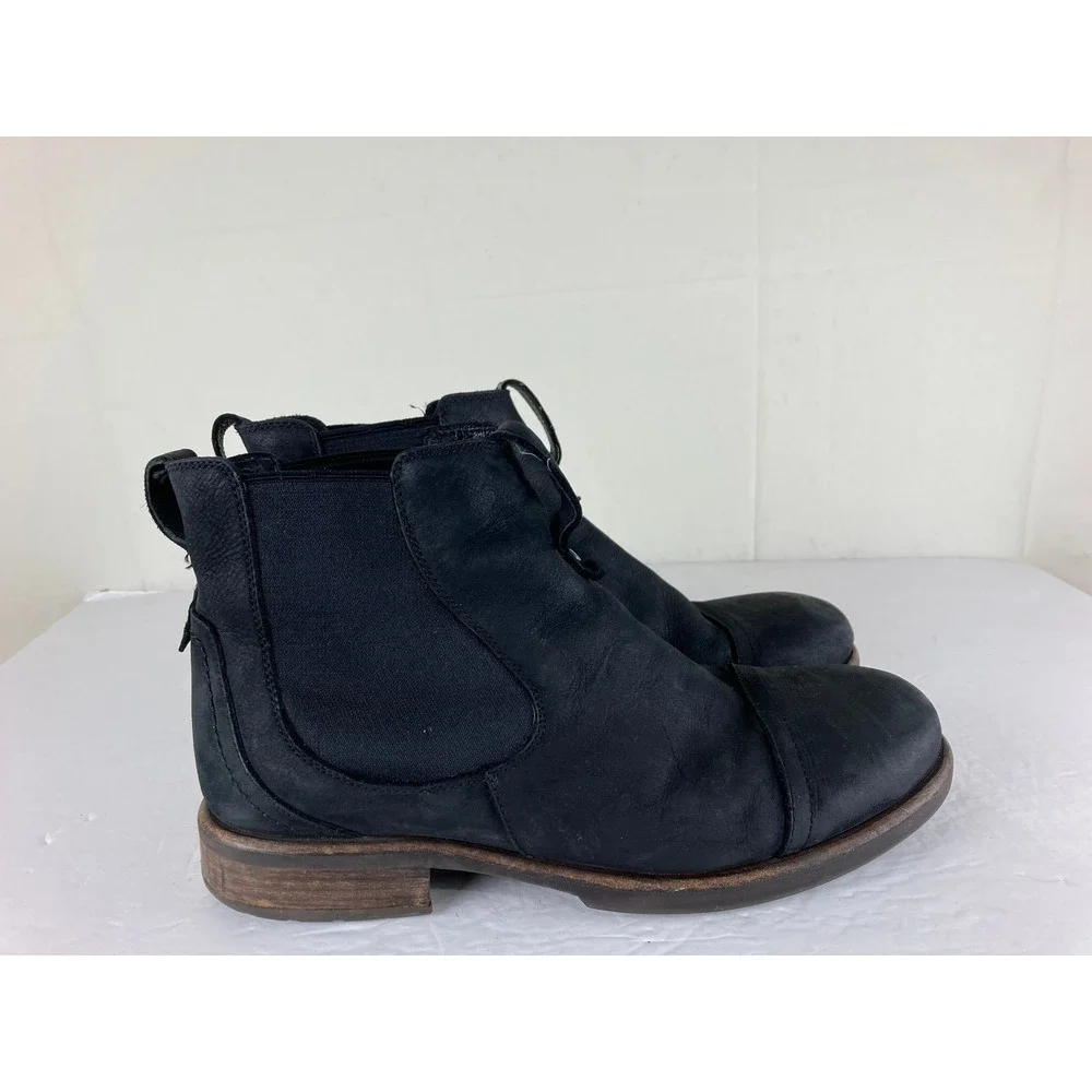 UGG Freamon Cap Toe Chelsea Boots Mens 10.5 Black Leather Ankle Work Goprcore